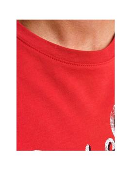 Camiseta Jack-Jones Logo roja