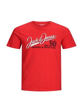 Camiseta Jack-Jones Logo roja