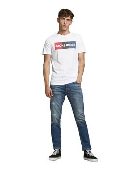 Camiseta Jack-Jones Corp Logo blanca