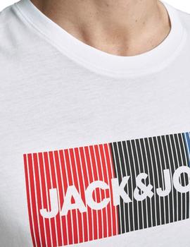 Camiseta Jack-Jones Corp Logo blanca