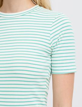 Camiseta Ichi Rayas verde