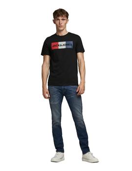 Camiseta Jack-Jones Corp Logo negra