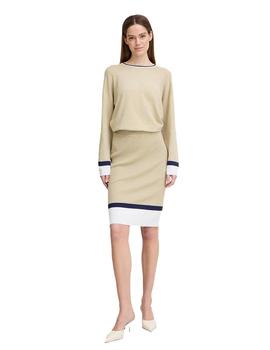 Falda B.Young Punto beige