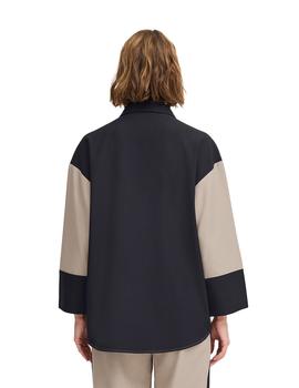 Camisa B.Young Fluida tostada/negra