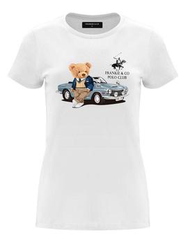 Camiseta Frankie Mujer Coche blanca