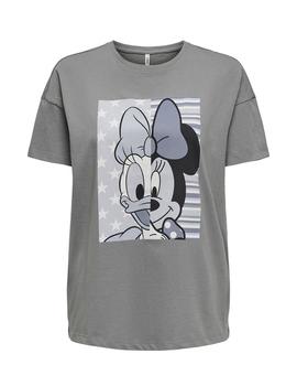 Camiseta Only Disney gris