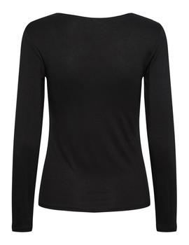 Camiseta Pieces Barbera M/L negra