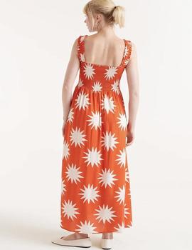 Vestido Compañia Soles Long naranja