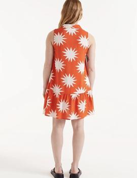 Vestido Compañia Camisero Soles naranja