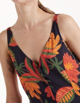 Vestido Compañia Flores negro