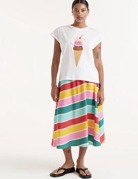 Camiseta Compañia Helado beige