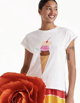 Camiseta Compañia Helado beige