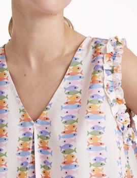 Blusa Compañia Peces beige