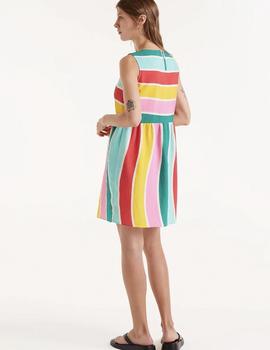 Vestido Compañia Rayas Corto colores