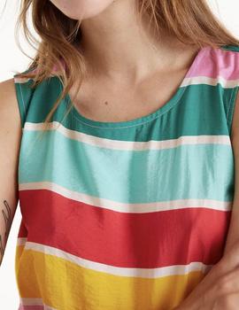Vestido Compañia Rayas Corto colores