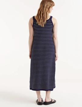 Vestido Compañia Punto Rayas marino