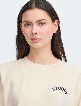 Sudadera B.Young Studio beige/negro