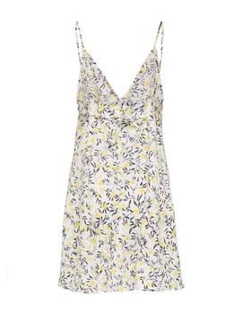 Vestido Only Kasina Flores blanco/verde