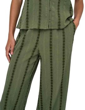 Pantalon Only Liana verde