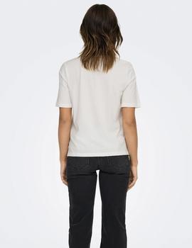 Camiseta Only Rolling Stones blanca