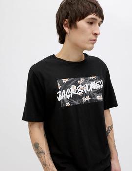 Camiseta Jack&Jones Hawaii negra