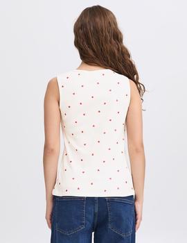 Top Ichi Corazones blanco