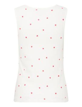 Top Ichi Corazones blanco