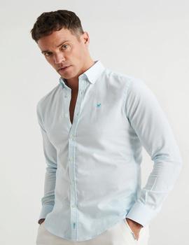 Camisa Williot Rayas turquesa