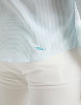 Camisa Williot Rayas turquesa