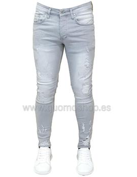 Pantalon Redskins rotos gris