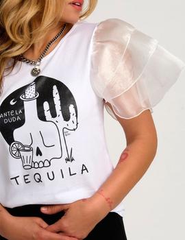 Camiseta Aire Retro Tequila blanca
