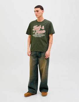 Camiseta Jack&Jones Logo kaki