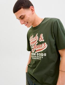 Camiseta Jack&Jones Logo kaki