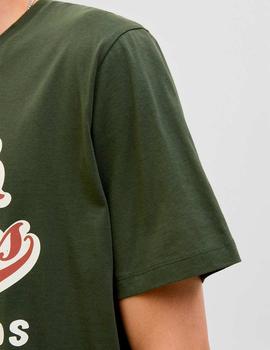 Camiseta Jack&Jones Logo kaki
