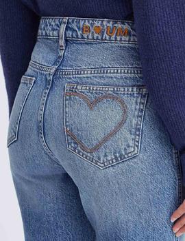 Pantalon Ichi Bauve Corazon denim