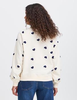 Sudadera Ichi Corazones azules
