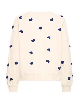 Sudadera Ichi Corazones azules