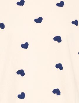 Sudadera Ichi Corazones azules