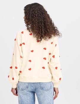 Sudadera Ichi Corazones naranjas