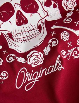 Camiseta JackJjones Rollo granate