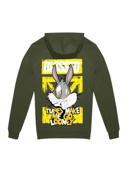 Sudadera Bl3ssed Capucha Bugstunes kaki