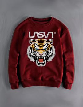 Sudadera La Sal ChicoTiger burdeos