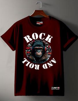 Camiseta La Sal Chico Monkey burdeos