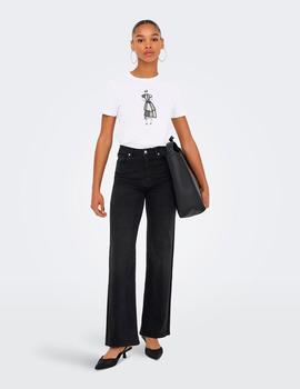 Camiseta Only Emma Sombrero blanca