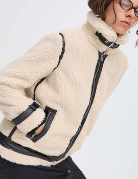 Cazadora B.Young Borreguillo beige