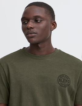 Camiseta Blend Logo kaki