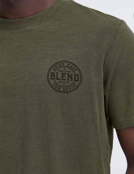 Camiseta Blend Logo kaki