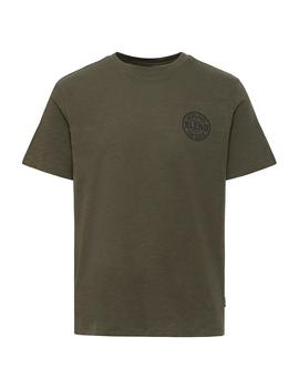 Camiseta Blend Logo kaki