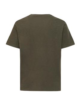 Camiseta Blend Logo kaki