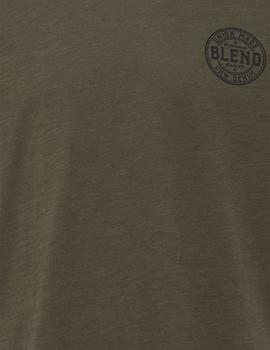 Camiseta Blend Logo kaki